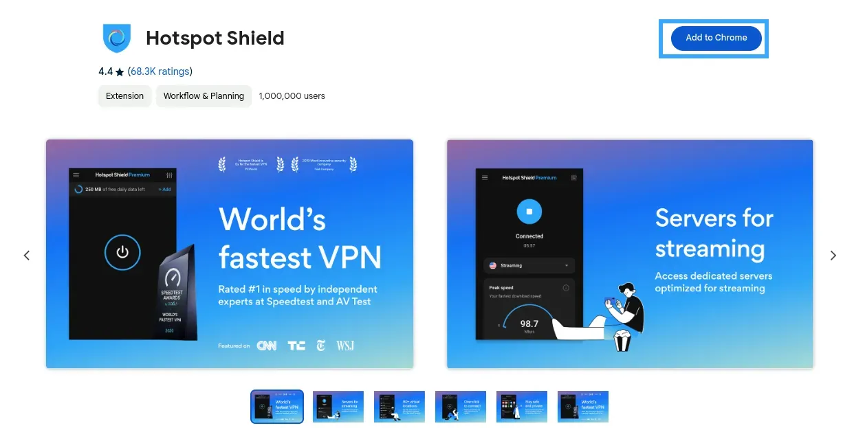 Install Hotspot Shield VPN on your computer